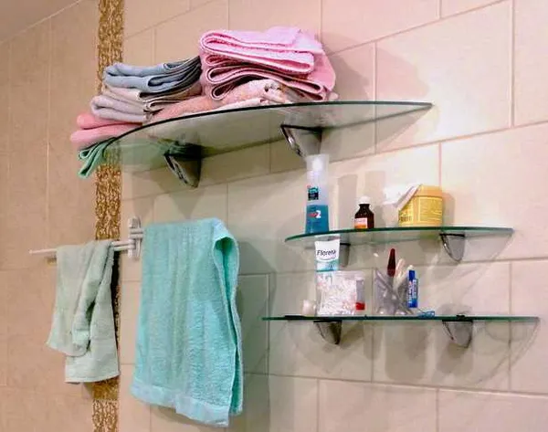 Как повесить полку в ванной Полка в ванную комнату: виды, материалы, выбор