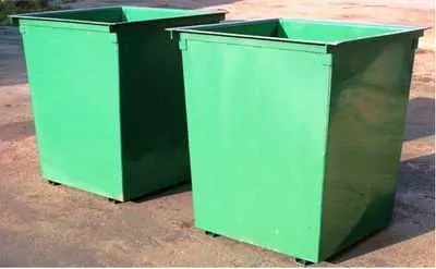 Контейнеры для мусора в городах и на улицах